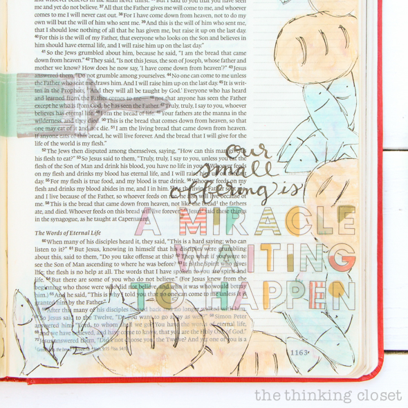An Inspiring Journaling Bible Flip-Through Video of John's Gospel! | Jesus Feeds the Five Thousand, John 6: 1-15