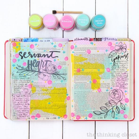 An Inspiring Journaling Bible Flip-Through Video of John's Gospel! | Jesus Washes the Disciples' Feet, John 13