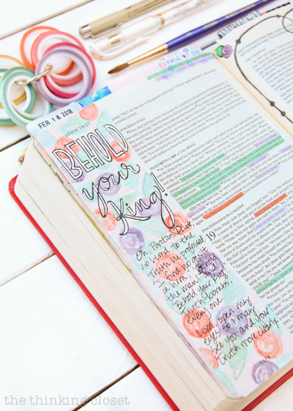An Inspiring Journaling Bible Flip-Through Video of John's Gospel! | "Behold your King!" John 18:28 - 19:16