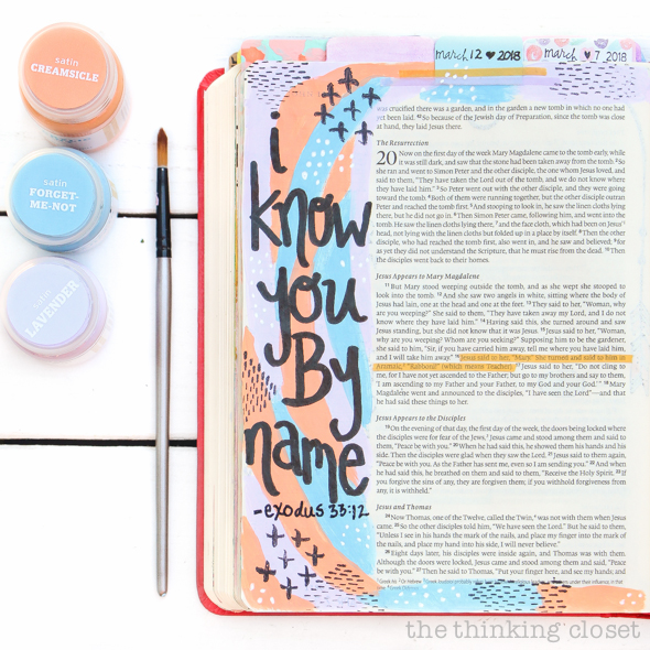 An Inspiring Journaling Bible Flip-Through Video of John's Gospel! | "I know you by name" & "God provides," John 20 & 21