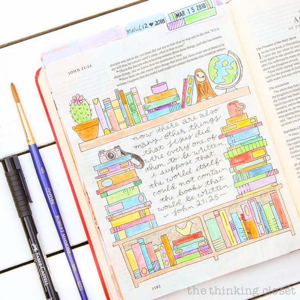 An Inspiring Journaling Bible Flip-Through Video of John's Gospel! | "...could not contain the books that would be written." John 21:25