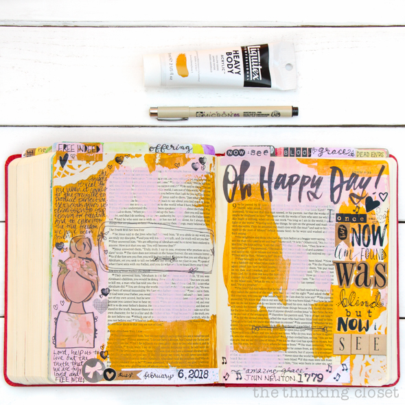 An Inspiring Journaling Bible Flip-Through Video of John's Gospel! | Free Indeed, John 8:31-38 & Oh Happy Day, John 9
