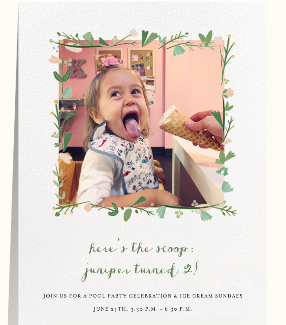 Love this Ice Cream Themed Birthday Party Inspiration! DIY party ideas from Juniper's 2nd Birthday Celebration. Inexpensive and do-able ideas you can pull of in the last minute! From backdrops to lawn decor to favors to letter-board quotes!