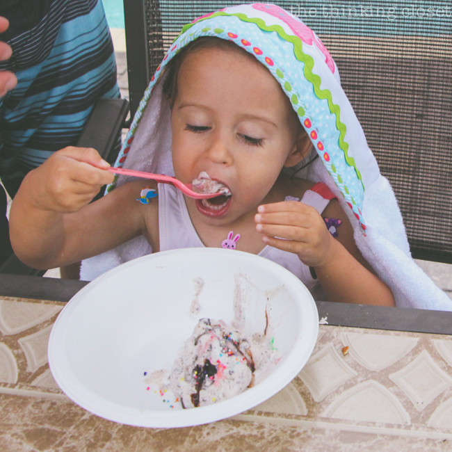 The birthday gal! Juniper's Ice Cream Themed 2nd Birthday Party!