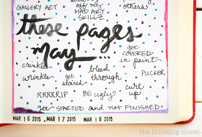 Permission Pages: Journaling Bible Process Video | Here's a glimpse at the original permission pages, which inspired the NEW Permission Pages Digital Devotional Kit by Lauren Lanker! Designed to support you in creating your own set of permission pages where you can boldly declare what "This Bible is for" (asking questions and making mistakes) and what "This Bible is not for" (proving my worth or giving in to fear). Be inspired!