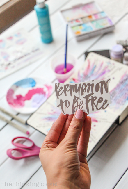 How to Create Permission Pages: Bible Journaling Process Video