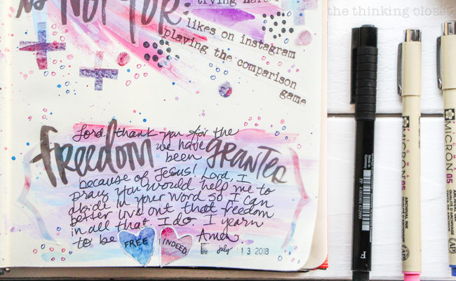 Permission Pages: Journaling Bible Process Video | Here's a glimpse at the NEW Permission Pages Digital Devotional Kit by Lauren Lanker in action! Designed to support you in creating your own set of permission pages where you can boldly declare what "This Bible is for" (asking questions and making mistakes) and what "This Bible is not for" (proving my worth or giving in to fear). Be inspired!
