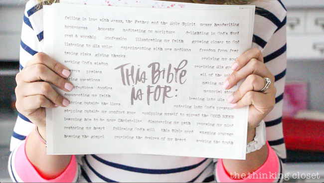 Permission Pages: Journaling Bible Process Video | Here's a glimpse at the NEW Permission Pages Digital Devotional Kit by Lauren Lanker in action! Designed to support you in creating your own set of permission pages where you can boldly declare what "This Bible is for" (asking questions and making mistakes) and what "This Bible is not for" (proving my worth or giving in to fear). Be inspired!