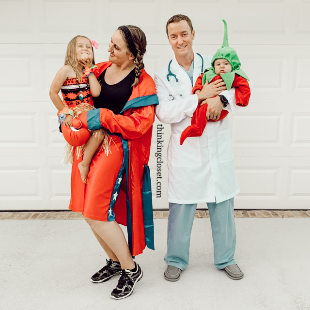 "Hawaiian Punch" & "Dr. Pepper" Punny Halloween Costumes! Great for a Dynamic Duo like a parent & baby or kid...or a couple! Here's the inside scoop on our 8th annual creative punny Halloween costumes...also, check out our punny Halloween costumes from the past 7 years! So many groan-worthy costume ideas.