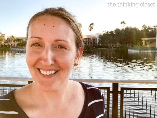 Personal Retreat Selfie taken at Disney Coronado Springs Resort on New Year's Day, when I discovered my "One Word for 2020." Visit ThinkingCloset.com to hear the whole fun story!