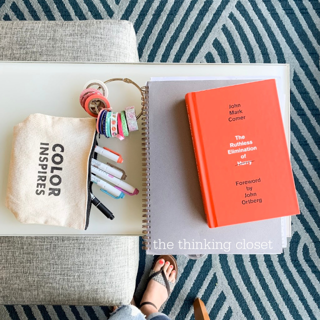 One of my favorite reads of 2019: The Ruthless Elimination of Hurry by John Mark Comer. Here's how it's impacting me in my effort to embrace my "one word for 2020": ENOUGH....