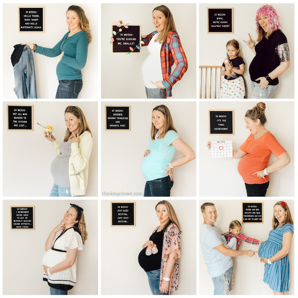 9 bumpdates! | Pepper's Birth Story via ThinkingCloset.com