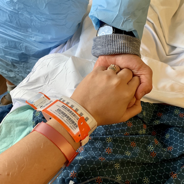 Anxiously counting down the hours and minutes to your arrival! | Pepper's Birth Story via ThinkingCloset.com