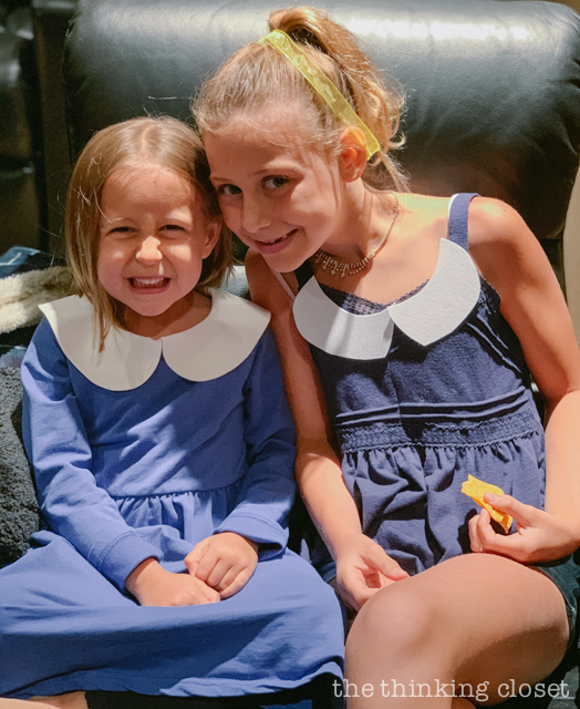 As our grand finale party activity before enjoying birthday cake, the kids had a viewing party of the 1990s animated TV series of Madeline! | | How to host a "Madeline In Paris"-themed 4th birthday party at home with creative DIY party activities, French decor, and costumes inspired by the classic Madeline children's books via ThinkingCloset.com
