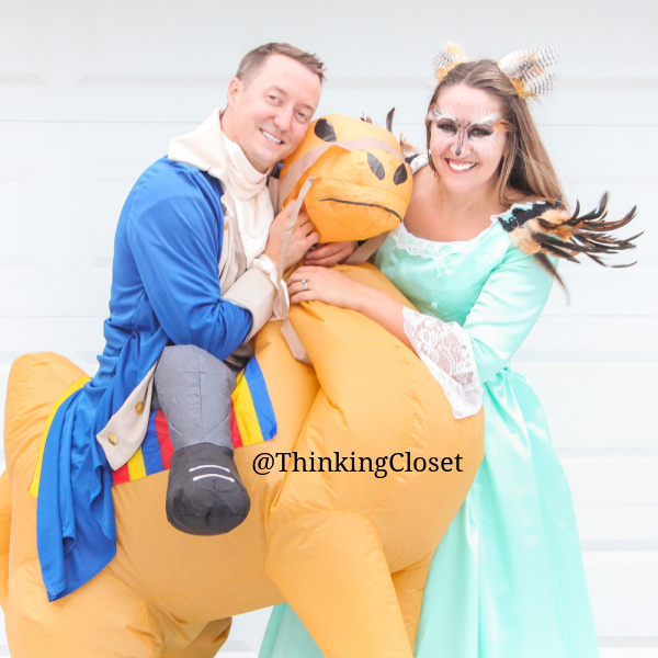 Alexander Camelton & his Owliza Schuyler... not to be confused with Alexander Hamilton & Eliza Schuyler! Tee hee. | "HamilPUNS" Family Punny Halloween Costumes & Hamilton Musical Parody Videos! We were "not throwing away our shot" at Hamilton Musical inspired costumes for our 9th Annual Lanker Family Punny Halloween. Get ready to meet Alexander Camelton, Aaron Purr (sir), Angelicat, Owliza, and Piggy, too... The Schuyler Sisters! A HamilTON of fun for the whole pun-loving, musical-theatre-obsessed family! via thinkingcloset.com