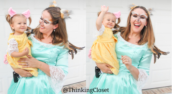 "...and Piggy! The Schuyler Sisters" - Owliza or Eliza Schuyler with Peggy or Piggy Schuylert! It's PUN to incorporate kids into family costumes! | "HamilPUNS" Family Punny Halloween Costumes & Hamilton Musical Parody Videos! We were "not throwing away our shot" at Hamilton Musical inspired costumes for our 9th Annual Lanker Family Punny Halloween. Get ready to meet Alexander Camelton, Aaron Purr (sir), Angelicat, Owliza, and Piggy, too... The Schuyler Sisters! A HamilTON of fun for the whole pun-loving, musical-theatre-obsessed family! via thinkingcloset.com