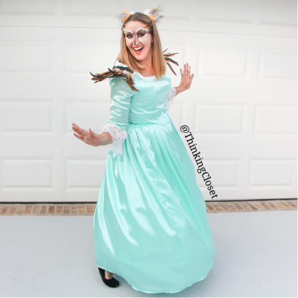 Owliza Schuyler A.K.A. Eliza Schuyler Hamilton with a punny owl twist! Isn't it OWL-some? | "HamilPUNS" Family Punny Halloween Costumes & Hamilton Musical Parody Videos! We were "not throwing away our shot" at Hamilton Musical inspired costumes for our 9th Annual Lanker Family Punny Halloween. Get ready to meet Alexander Camelton, Aaron Purr (sir), Angelicat, Owliza, and Piggy, too... The Schuyler Sisters! A HamilTON of fun for the whole pun-loving, musical-theatre-obsessed family! via thinkingcloset.com