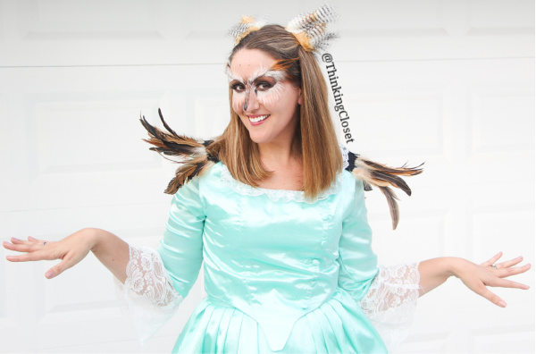 Owliza Schuyler A.K.A. Eliza Schuyler Hamilton with a punny owl twist! Isn't it OWL-some? | "HamilPUNS" Family Punny Halloween Costumes & Hamilton Musical Parody Videos! We were "not throwing away our shot" at Hamilton Musical inspired costumes for our 9th Annual Lanker Family Punny Halloween. Get ready to meet Alexander Camelton, Aaron Purr (sir), Angelicat, Owliza, and Piggy, too... The Schuyler Sisters! A HamilTON of fun for the whole pun-loving, musical-theatre-obsessed family! via thinkingcloset.com