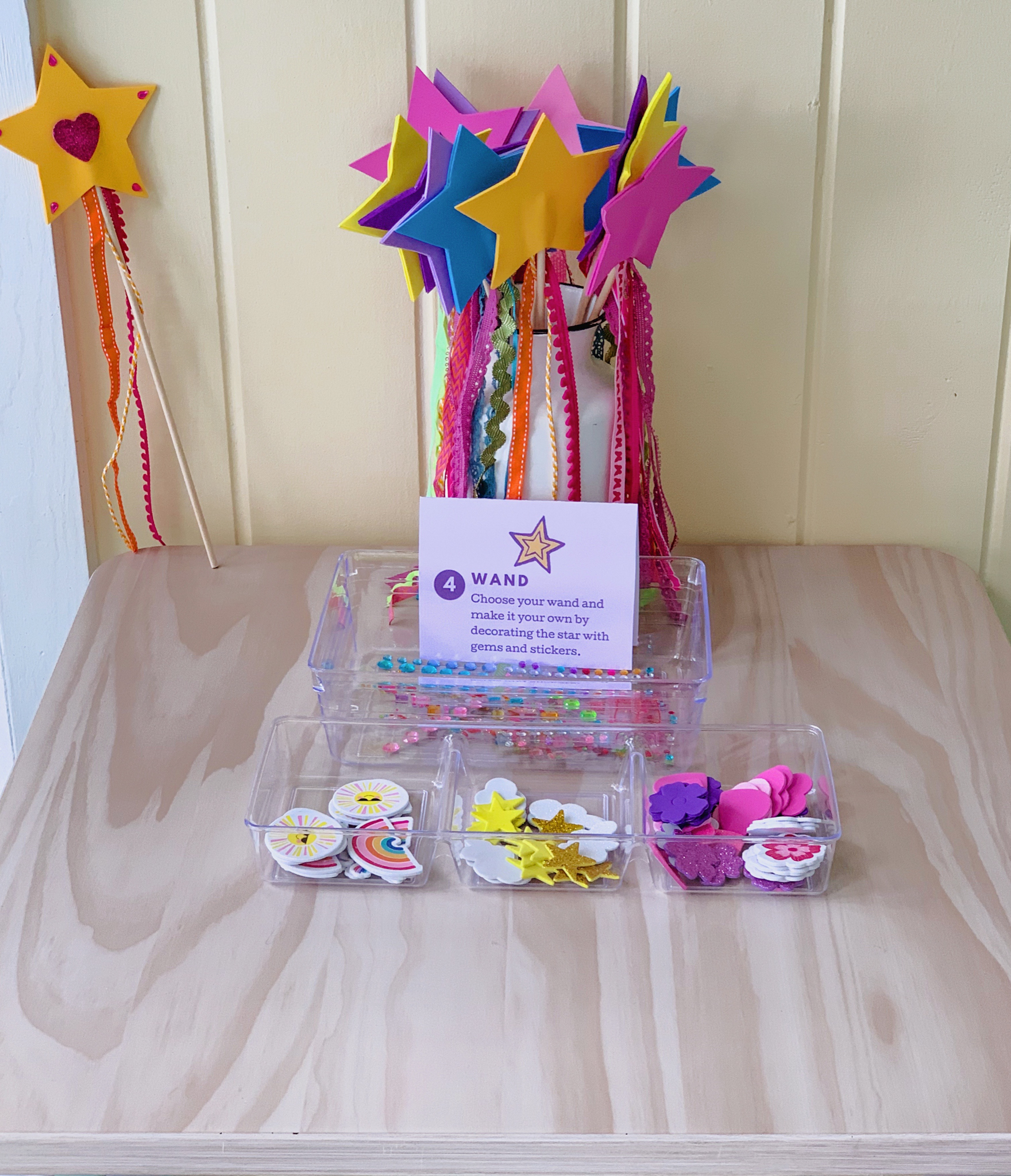 Juniper's "Princesses & Knights" 5th Birthday Pool Party & Royal Golden Birthday Celebration | Creative ideas including a punny invitation, DIY castle backdrop, a golden birthday banner, creative activities for kids of all ages & party favors galore! via thinkingcloset.com